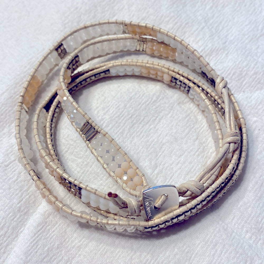 Nakamol beaded wrap bracelet